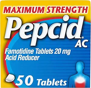 Pepcid AC Maximum Strength Tablets, 50 Count