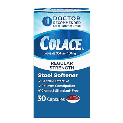 Colace Stool Softener, 100mg, 30ct